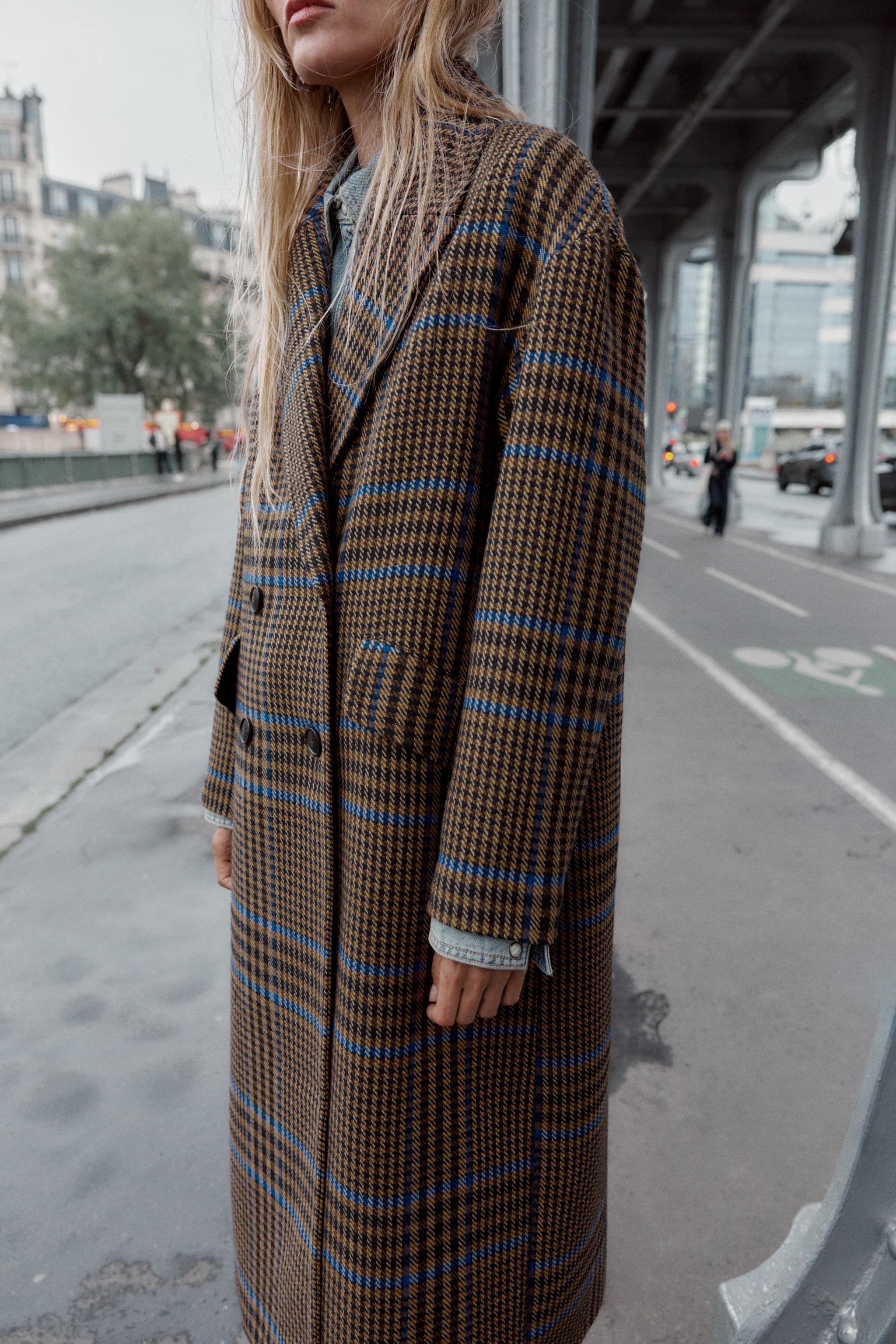 OVERSIZED PLAID COAT